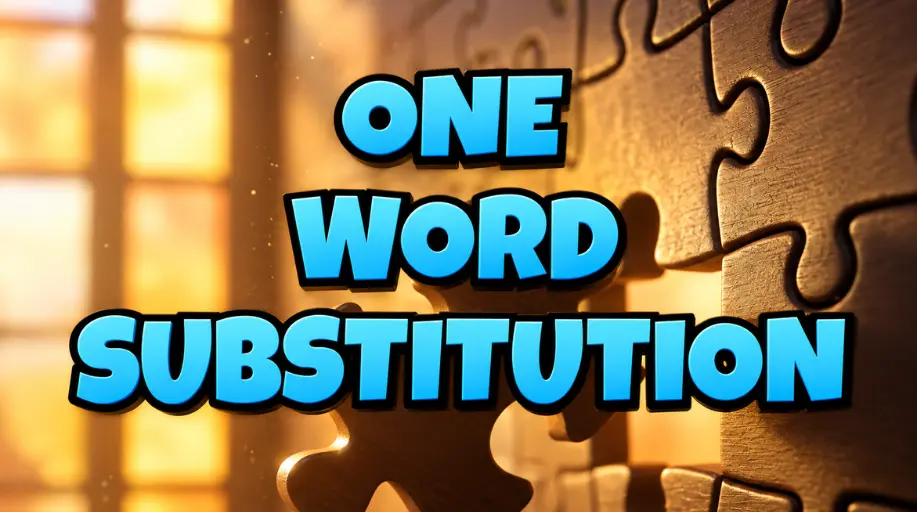 one word subsitution